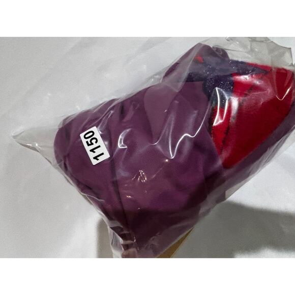 Womens Purple Denim Jacket Coat Red Hat Unique 3D chenille Glam Hattitude sz 26 - Picture 11 of 11